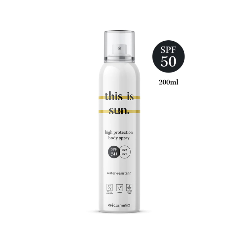 This is sun body spray SPF50