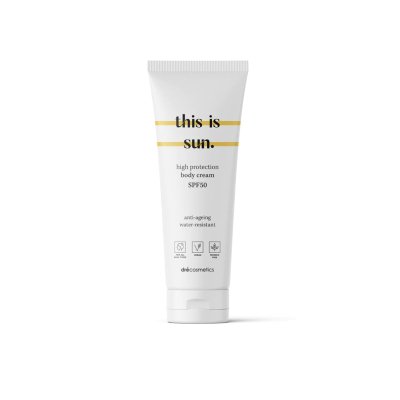 This is sun Body cream SPF50